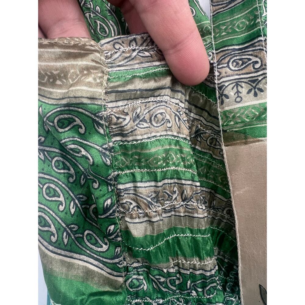 NWT NIMMI L Halter Handkerchief Midi Dress Layered Boho Fairy Hippie Floral Vaca - Picture 8 of 10